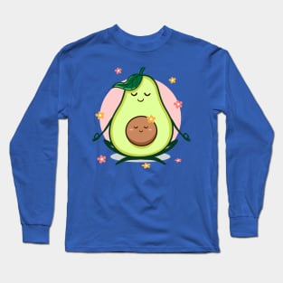 avocado mum yoga baby Long Sleeve T-Shirt